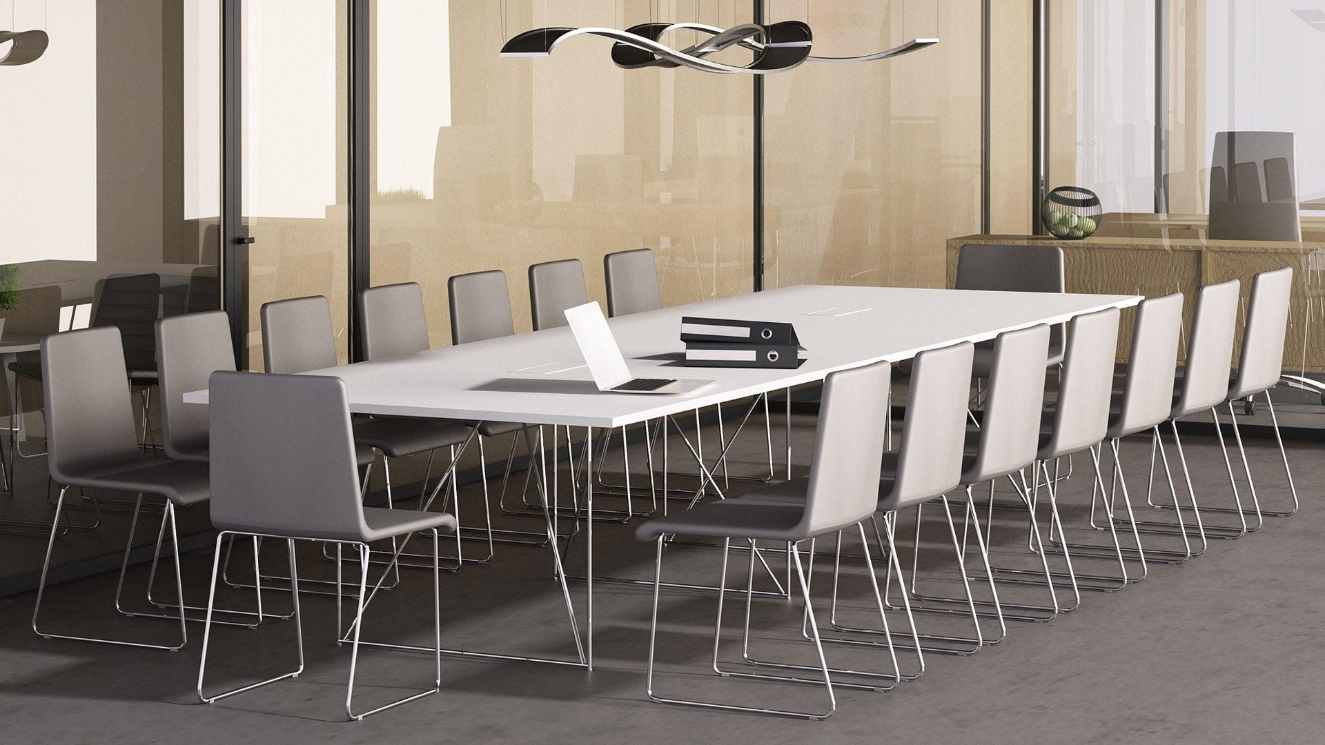 Konferenču galds AIR (8 vietas), RR - valriekstu krāsas finieris, A - Melns